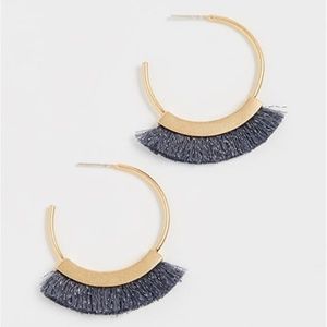 Madewell Fringe Hoop Earrings